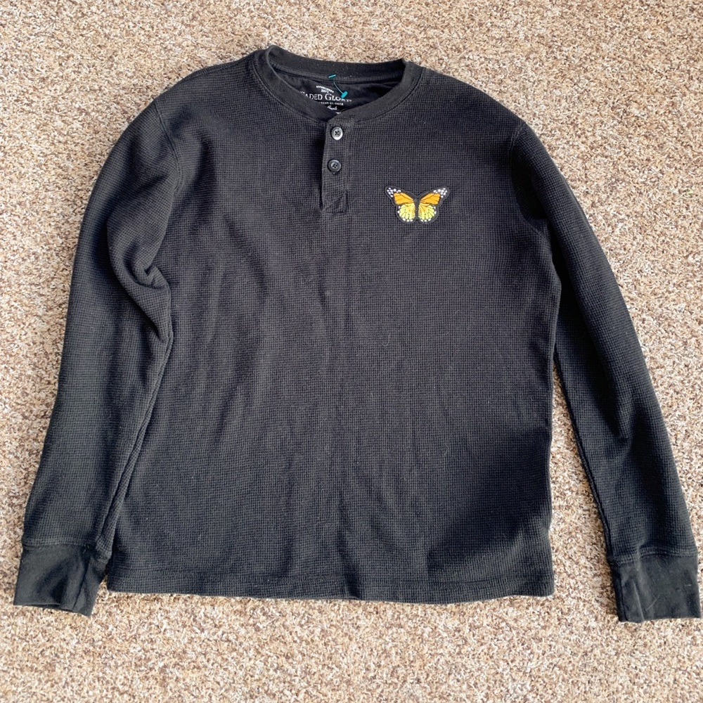 PATCHED HENLEY BUTTERFLY THERMAL!